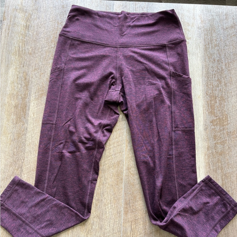 aerie Plum Purple Leggings with Side Pockets